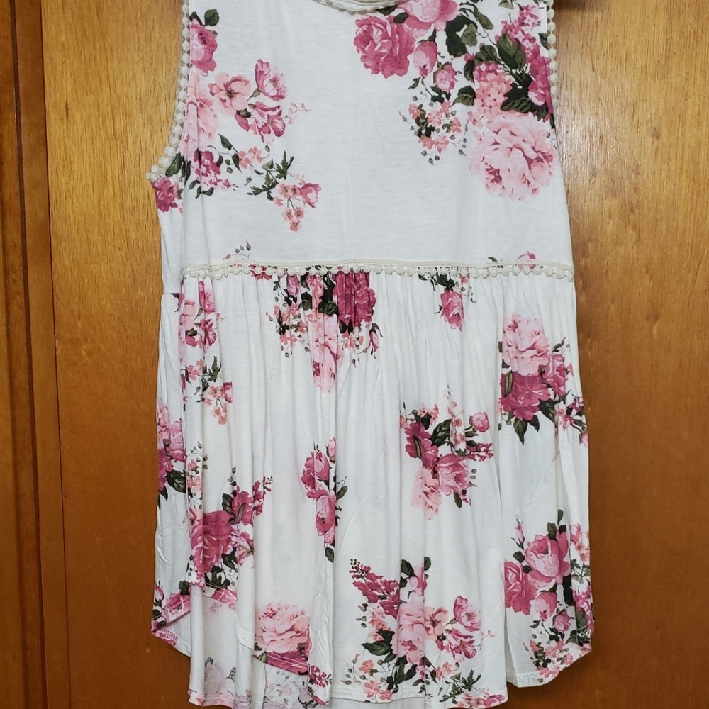 Reborn Pink Floral BabyDoll Top